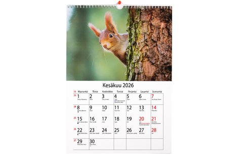 Seinäkalenteri henkarimalli A3